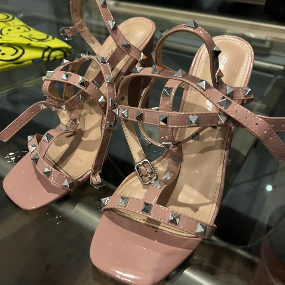 Studded heels